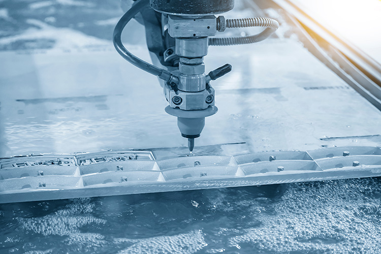Water jet cutting